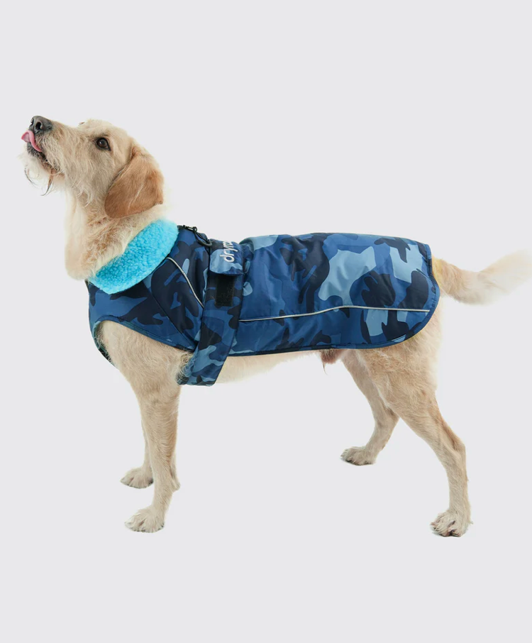 Dryrobes Blue Camo Dog Coat