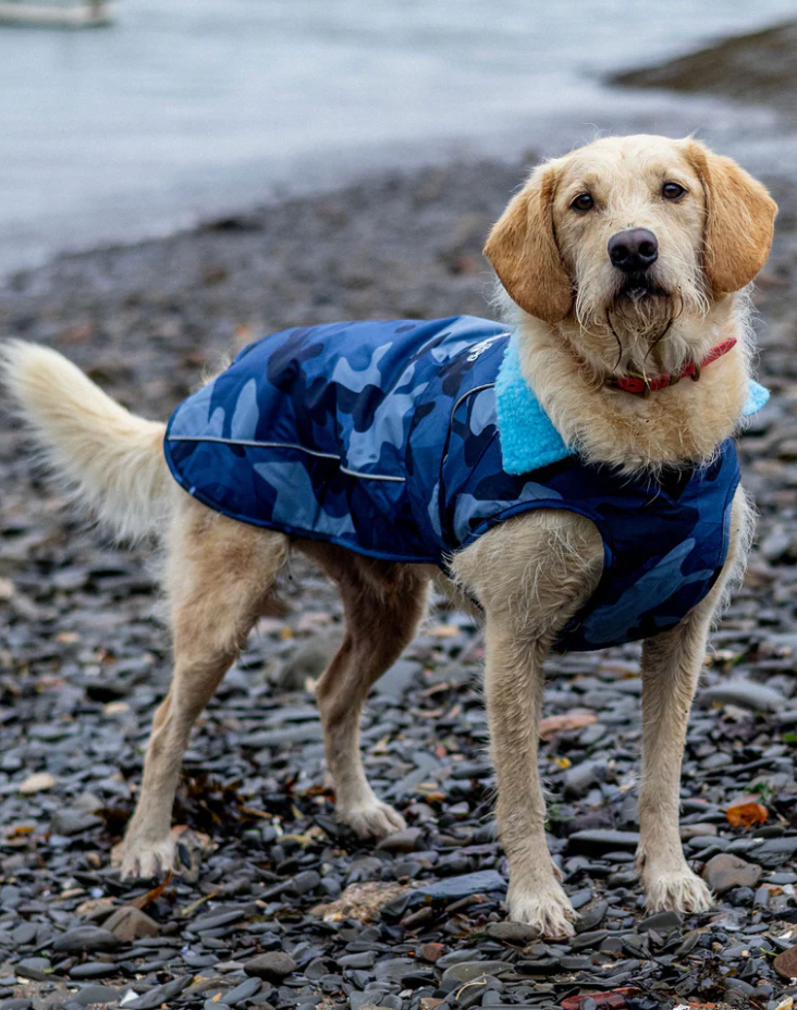Dryrobes Blue Camo Dog Coat