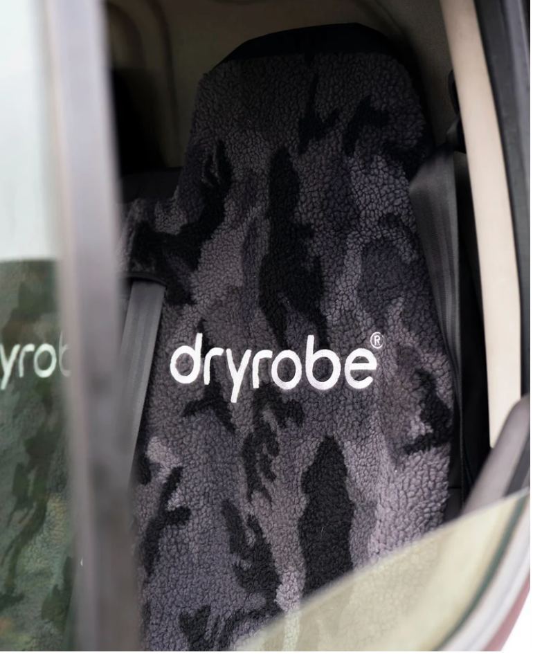Dryrobe Camo Black Single Car Seat Cover