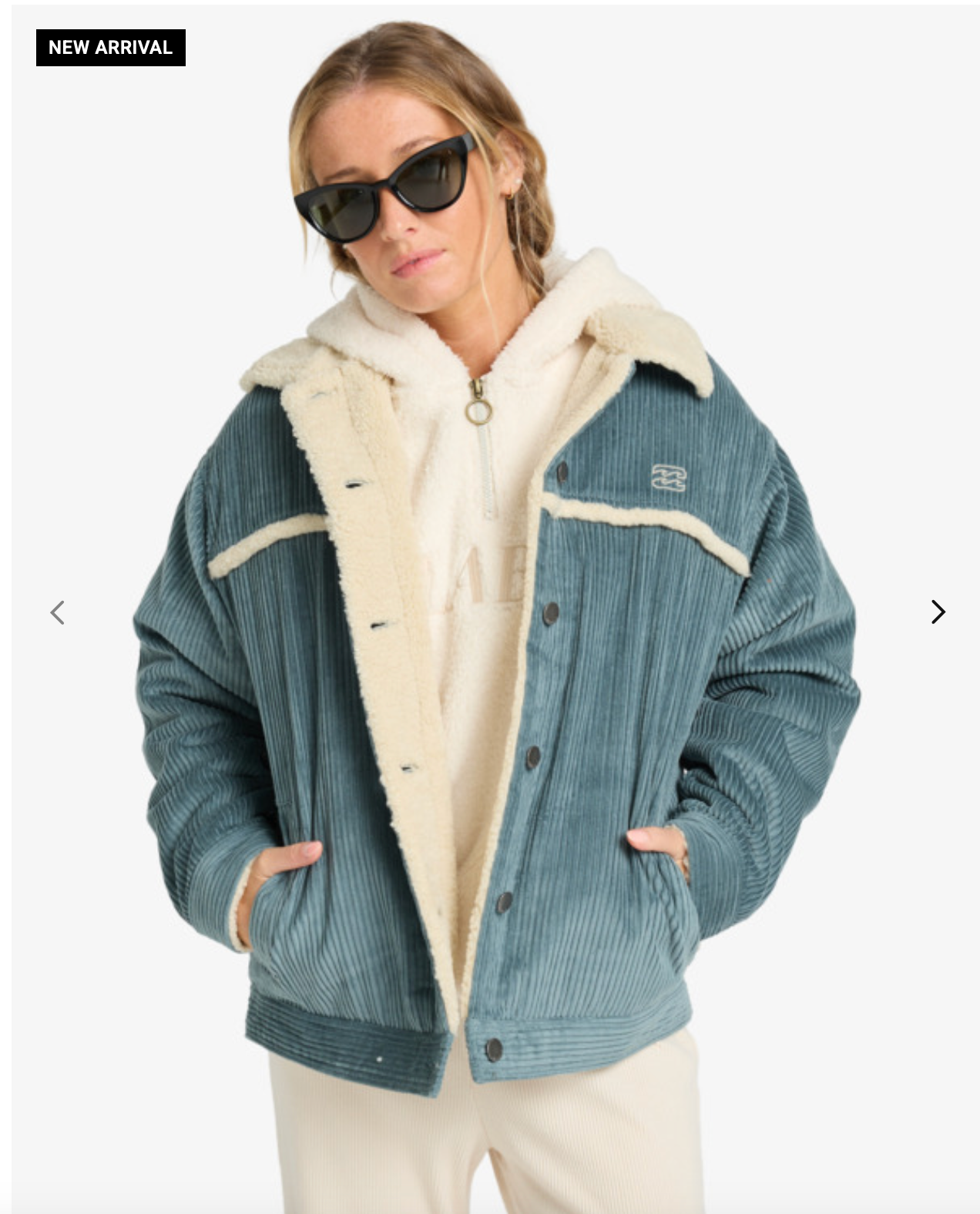 Billabong Cord In Love - Trucker Jacket for Women