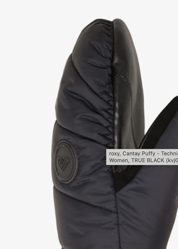 ROXY Cantay Puffy - Technical Snow Mittens for Women