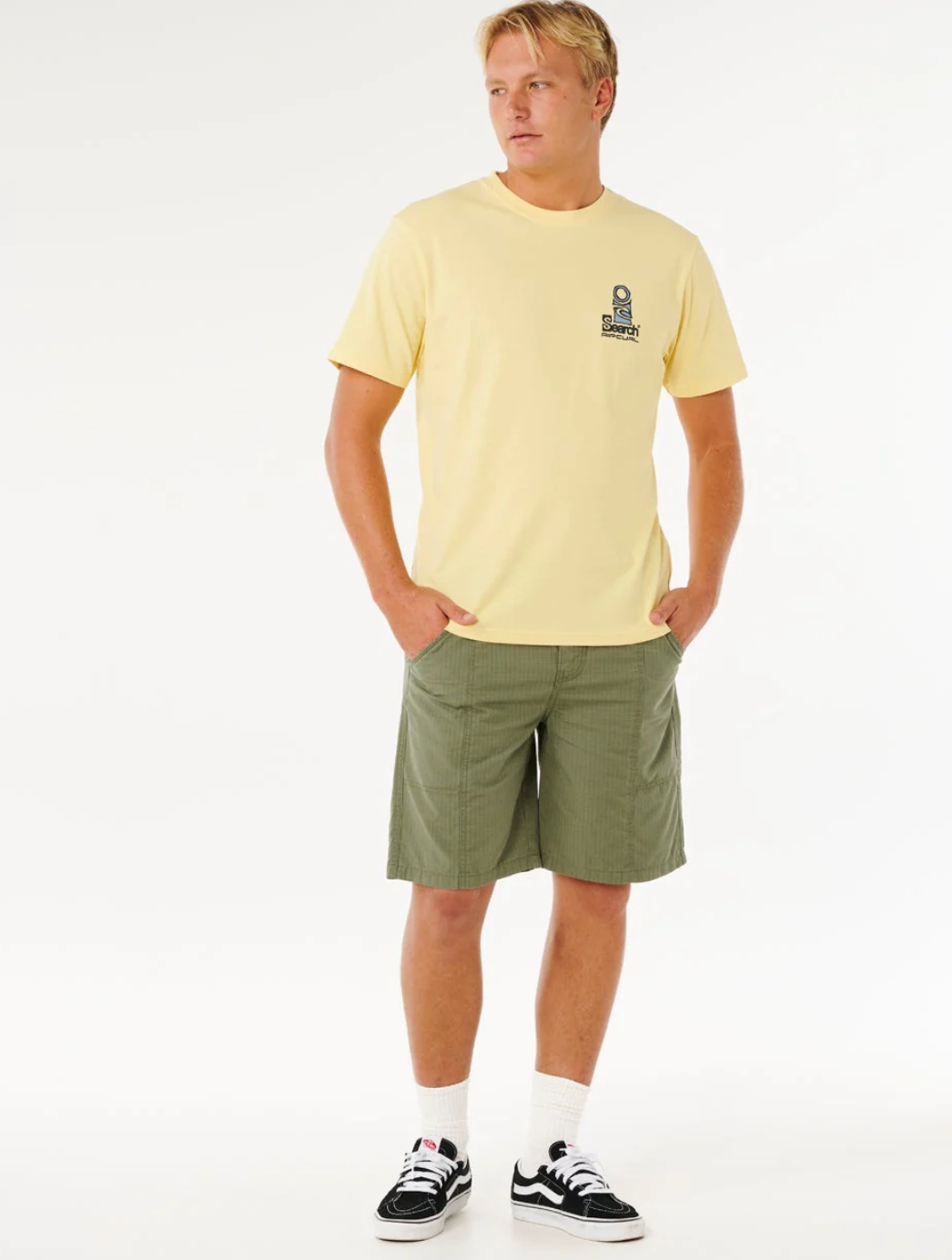 Rip Curl vaporcool search stacked t-shirt