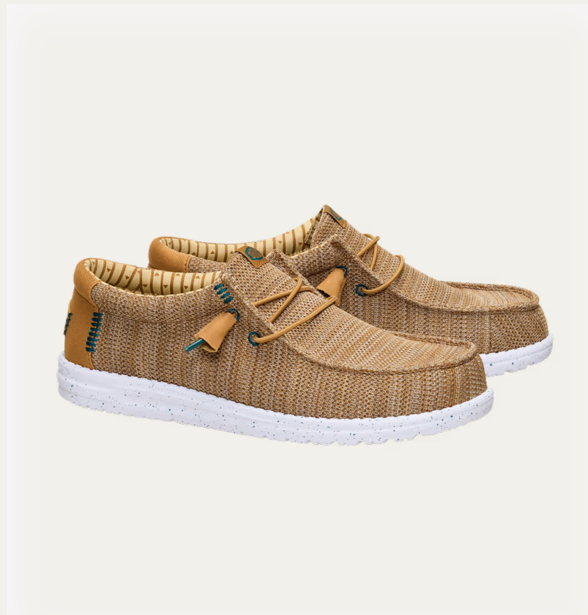 DUDE Wally Stretch Sox - Bone Brown / Multi