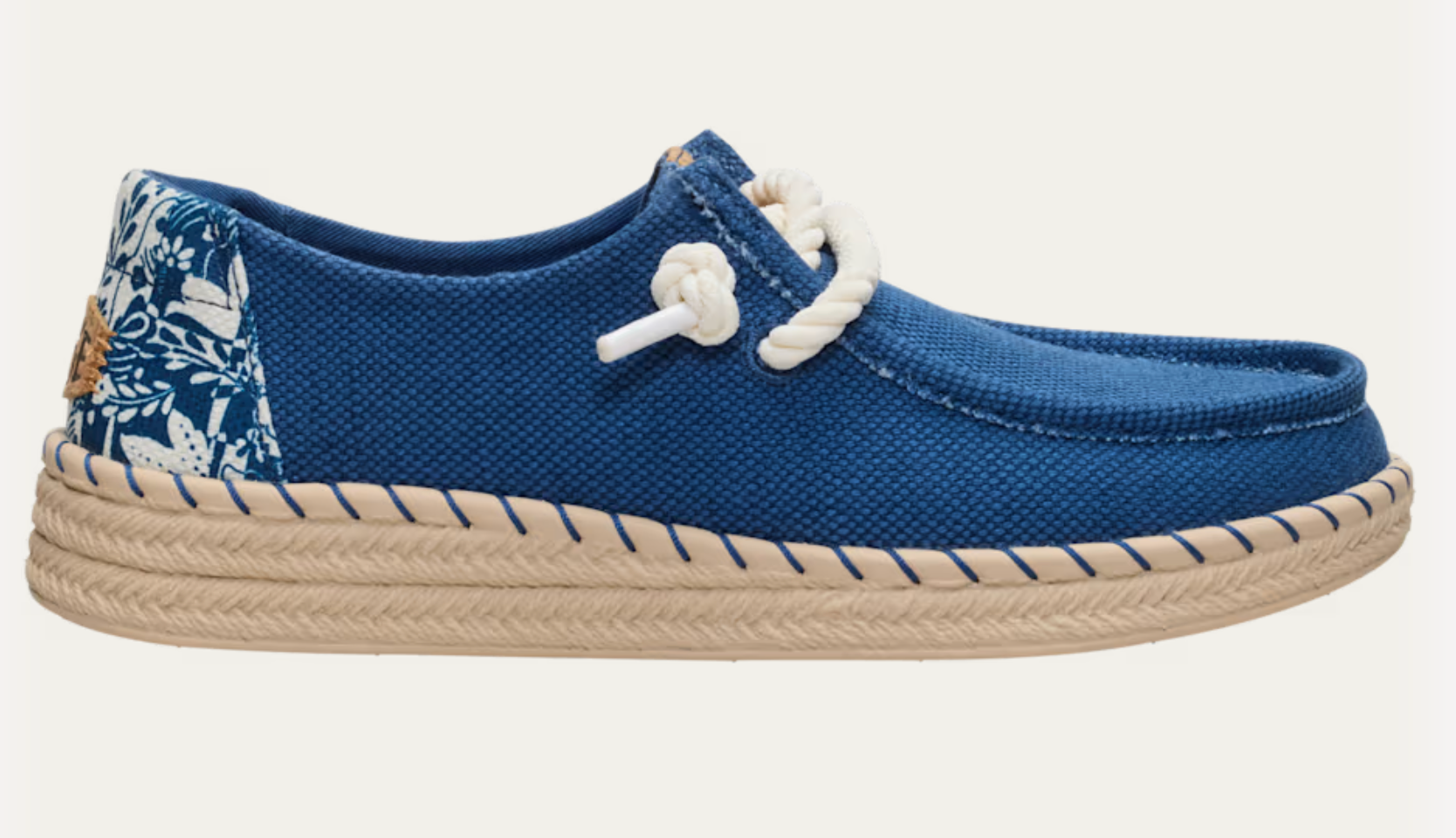 HEY DUDE - Wendy Espadrille Hibiscus -NAVY
