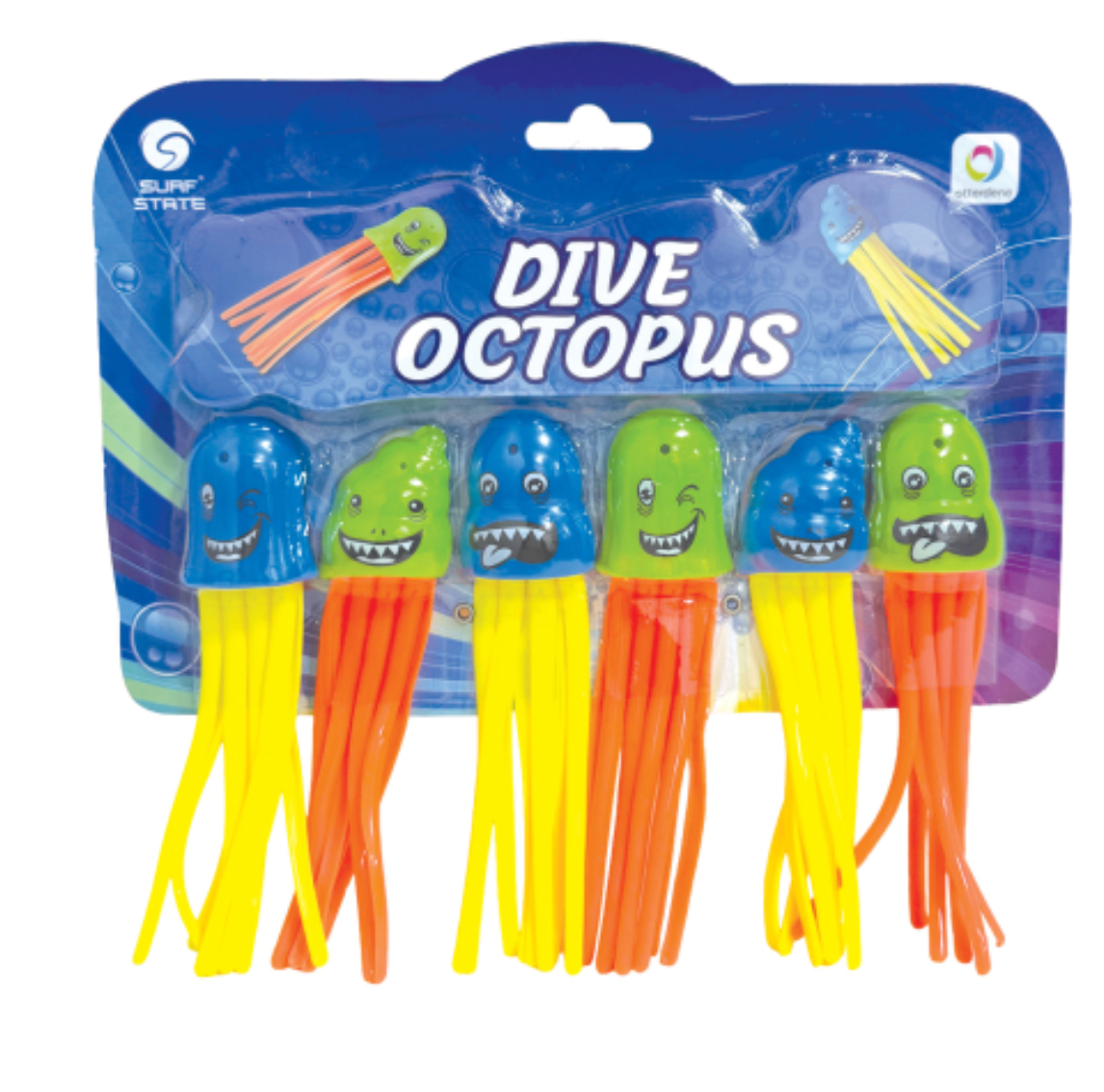 Dive Octopus, Set of 6 Carded