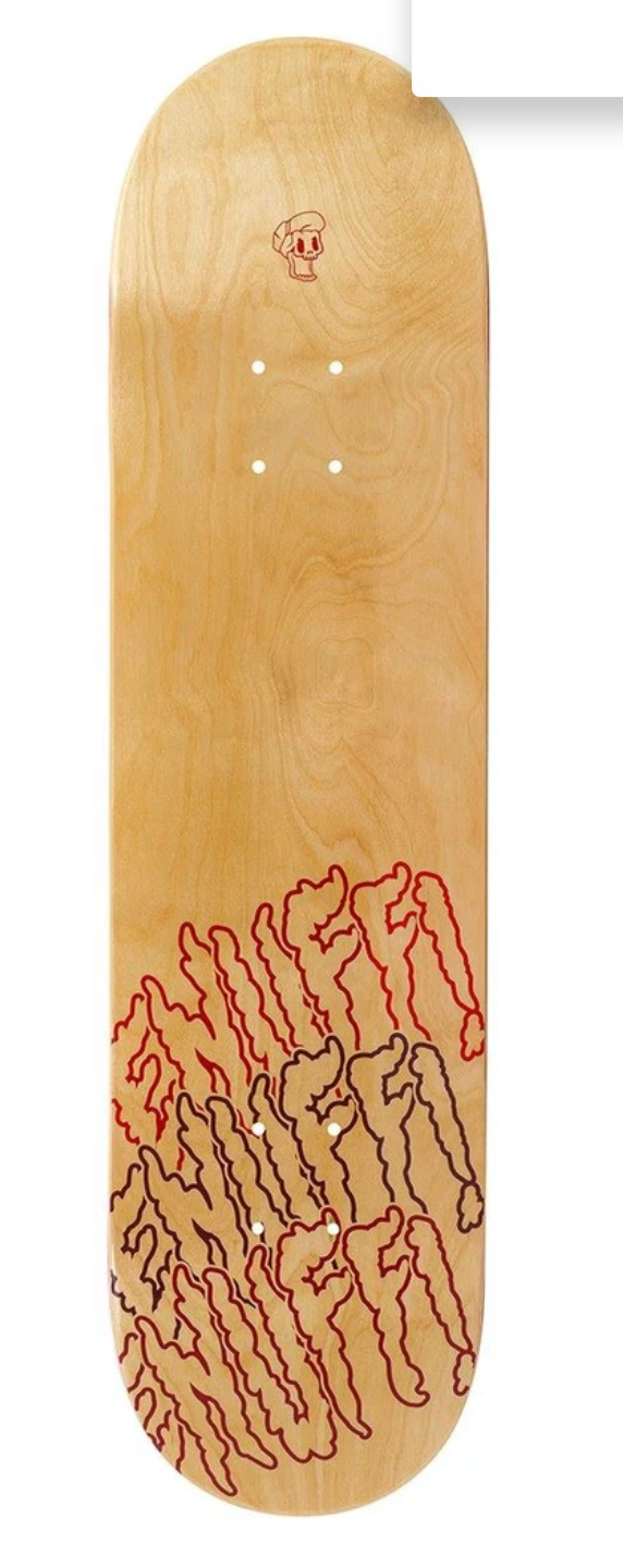 ENUFF DESIGNER - THREE TIER RELOADED NATURAL SKATEBOARD DECK 8.25 X 32.125