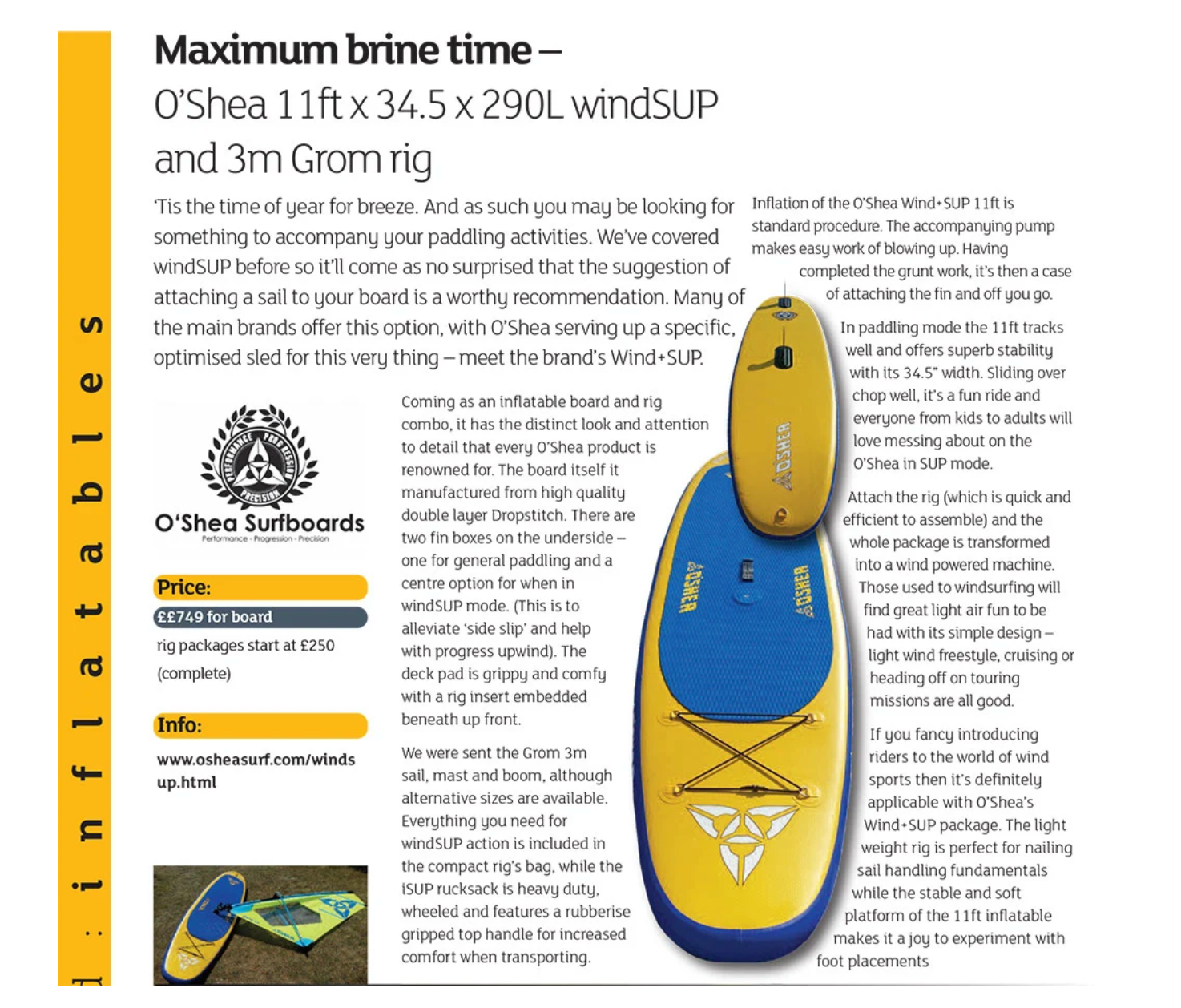 O'SHEA 11' WIND SUP
