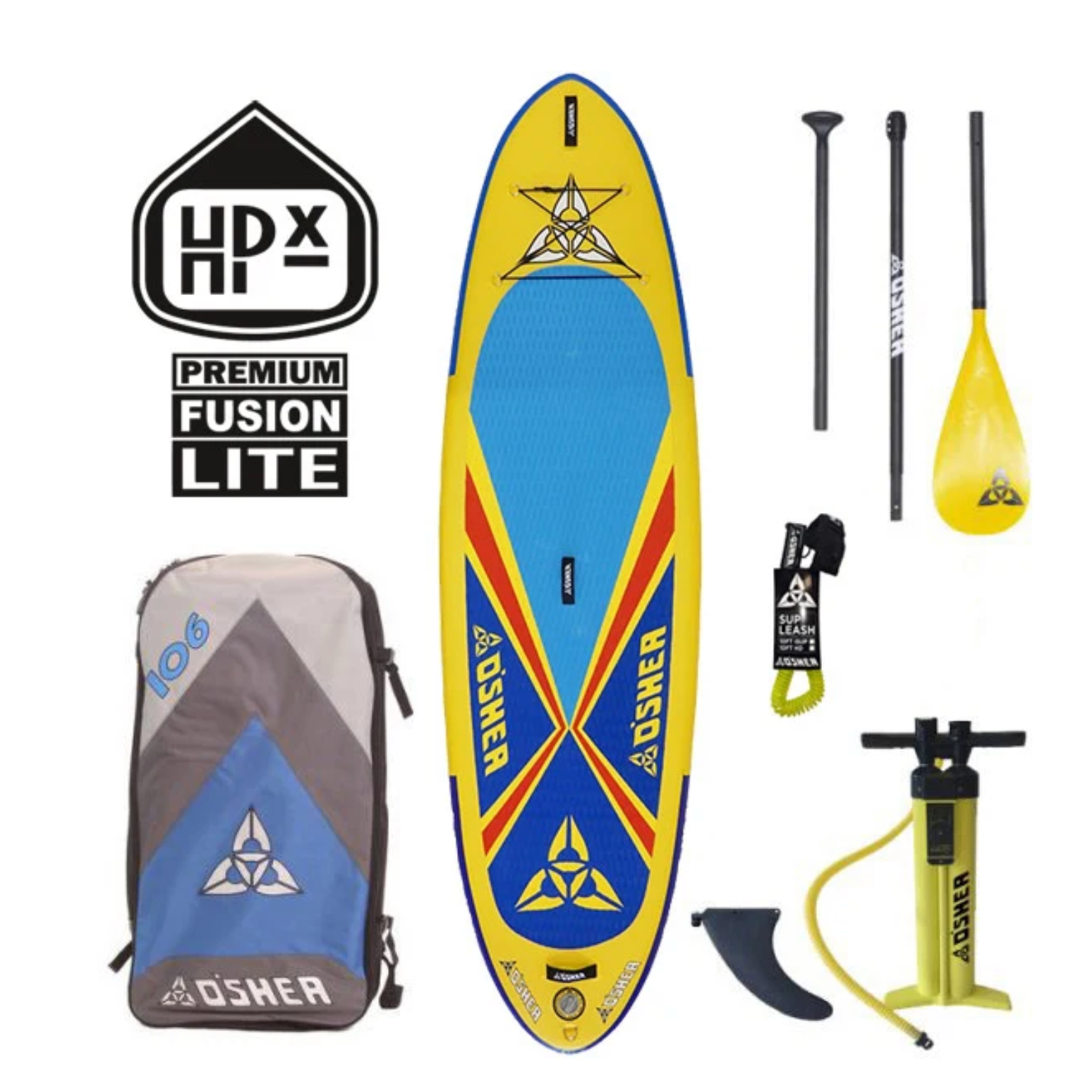 O'SHEA 10'6" HPX INFLATABLE SUP PACKAGE
