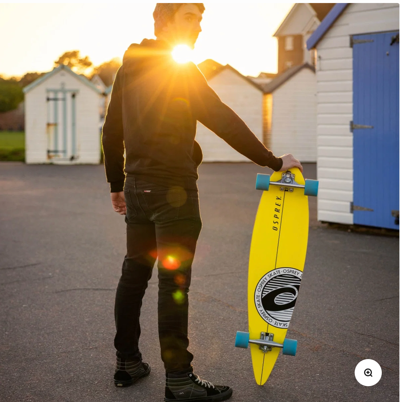 Pintail Longboard Skateboard - Stripe