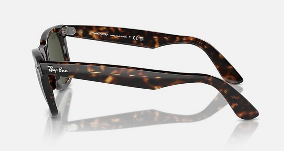 Ray-Ban Sunglasses Wayfarer 2140 902 Tortoise Green G-15 Large 54mm ...==SALE===