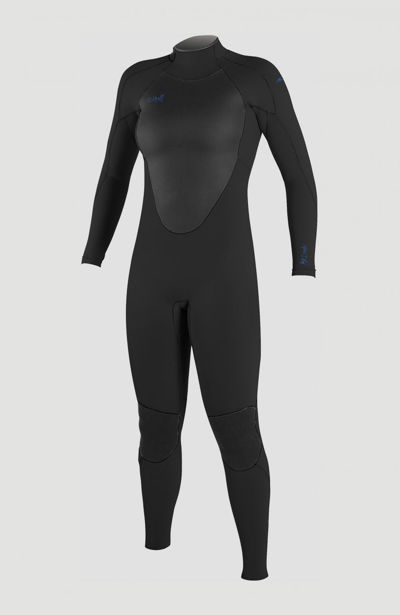O'Neill Women'S Epic 5/4 Back Zip Full Wetsuit -All Black -4218B