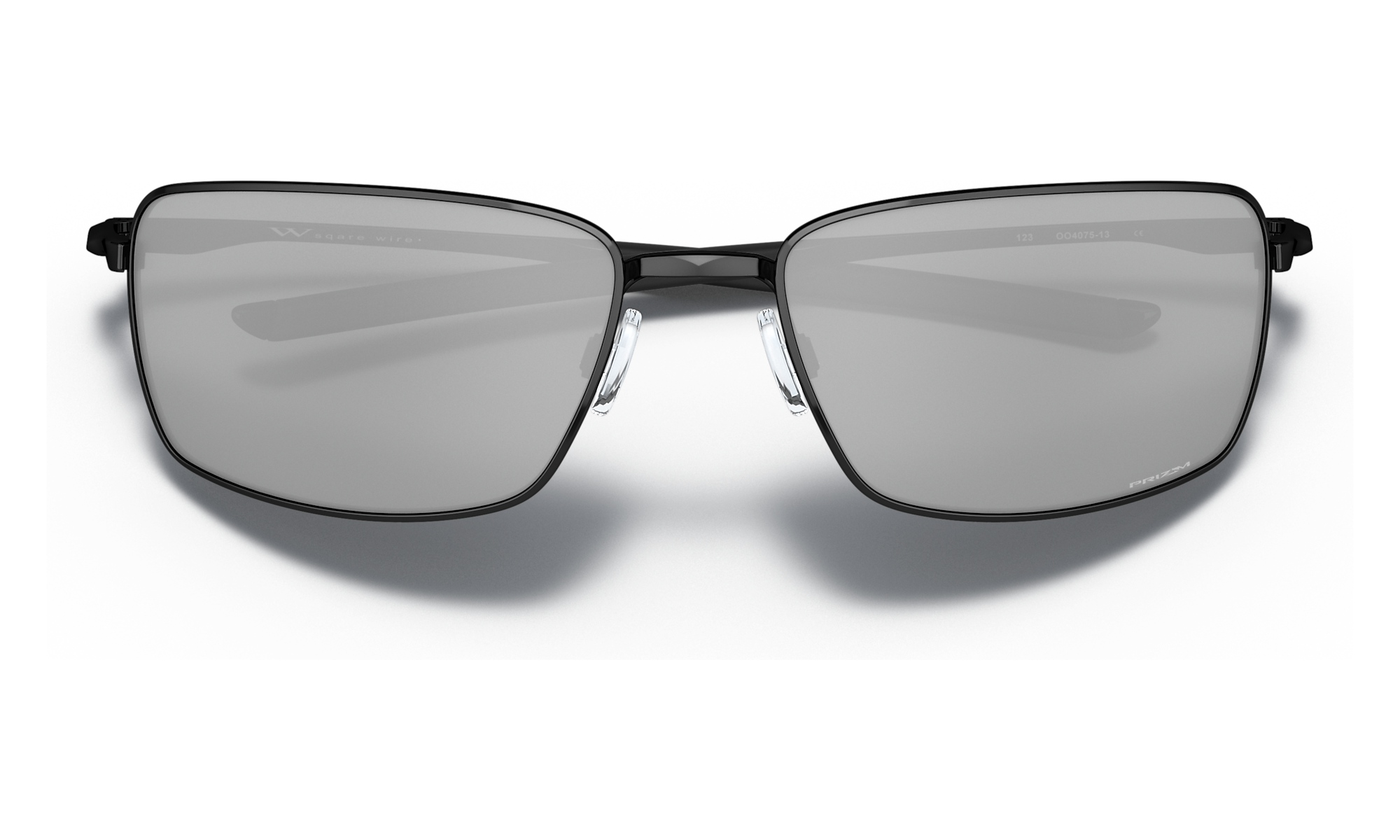 Oakley Square Wire Polished Black W/ Prizm Black Sunglasses