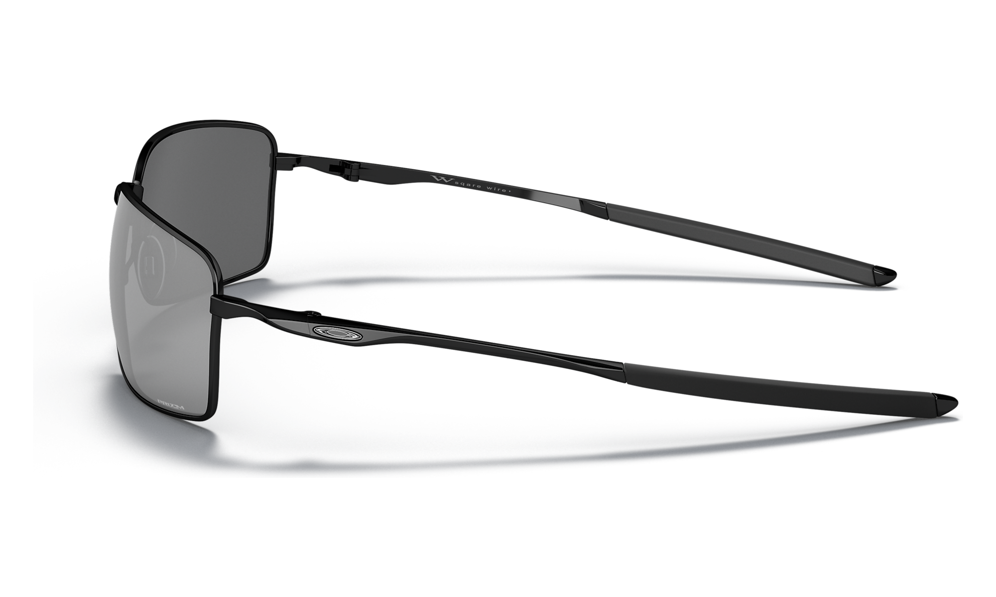 Oakley Square Wire Polished Black W/ Prizm Black Sunglasses
