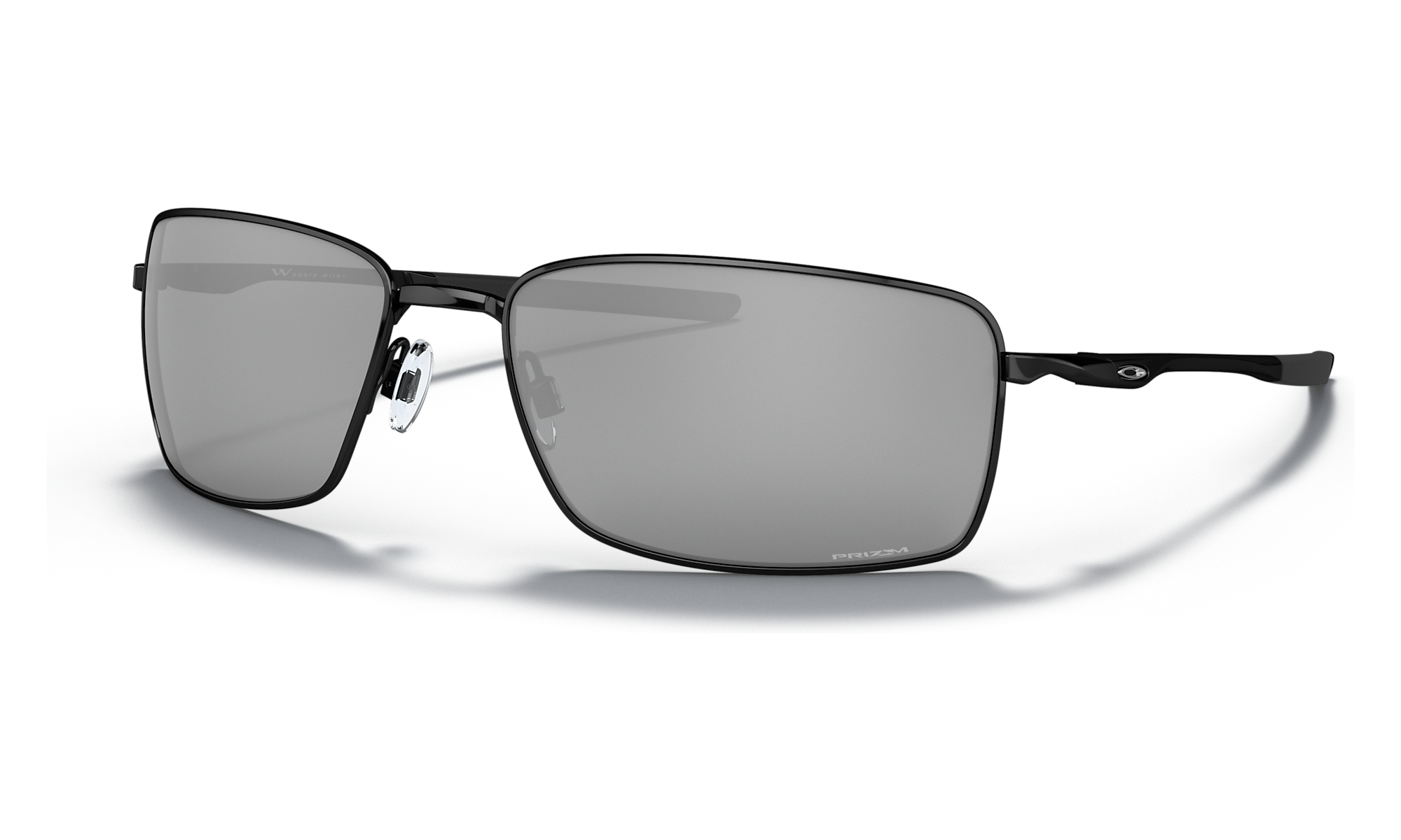 Oakley Square Wire Polished Black W/ Prizm Black Sunglasses