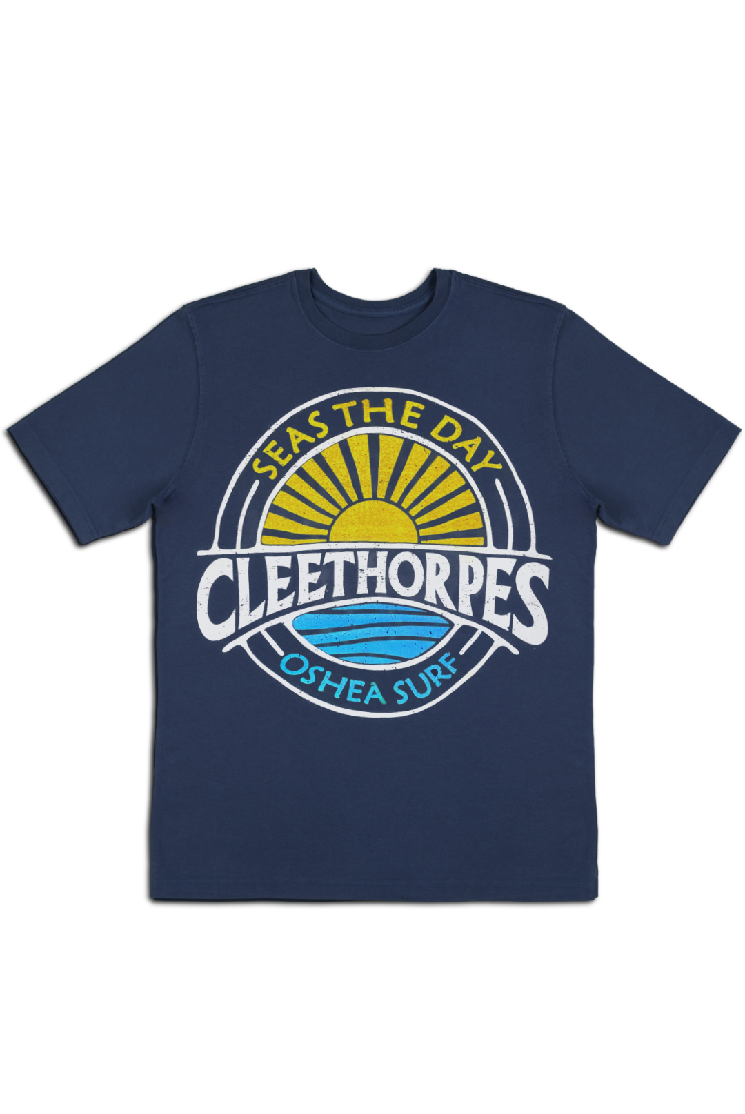 Cleethorpes Seas The Day -Navy T-Shirt