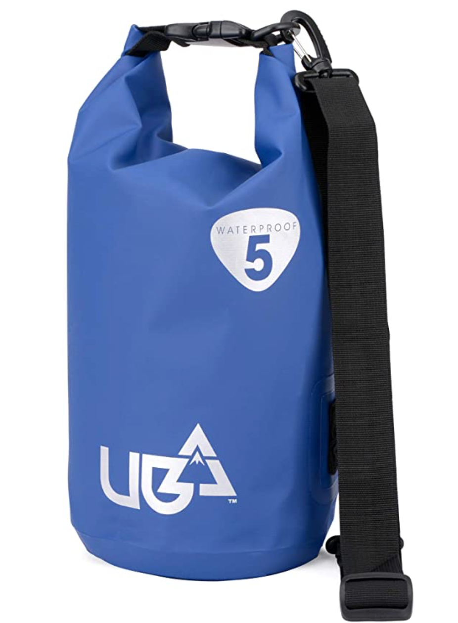 Urban Beach Waterproof 5 Litre Roll Top Dry Tube Bag Pack Pouch Shoulder Strap