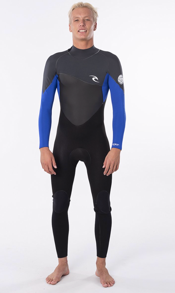 Rip Curl Mens Omega 5/3 Gb Back Zip Wetsuit - Blue