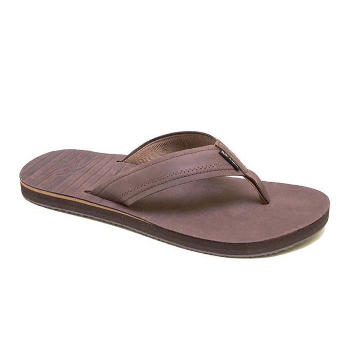 Rip Curl Mens The Trestles Flip Flops - Dark Chocolate
