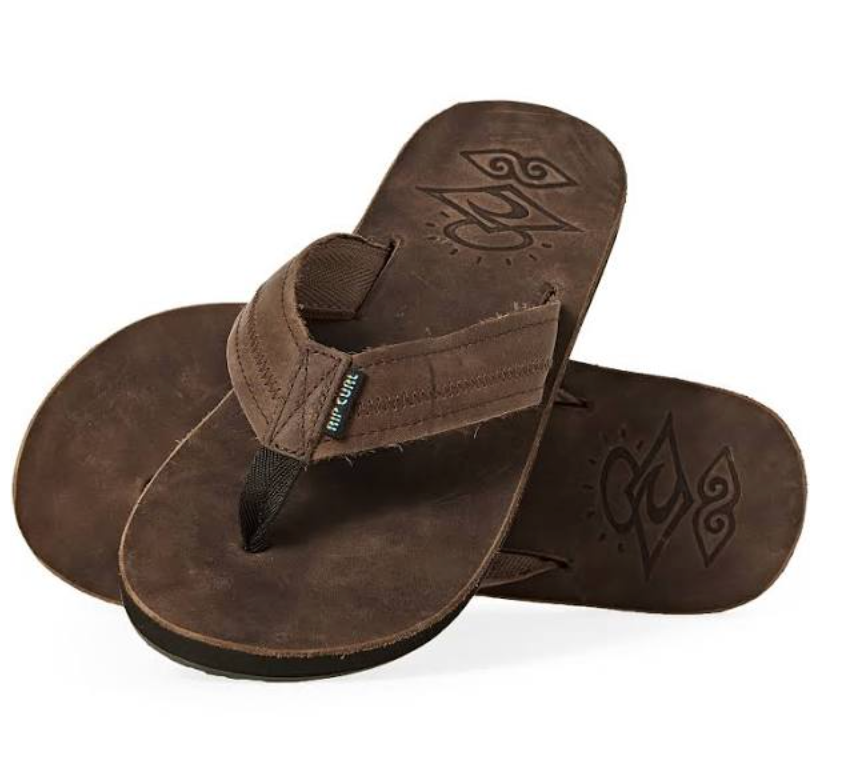 Rip Curl Mens The Trestles Flip Flops - Dark Chocolate