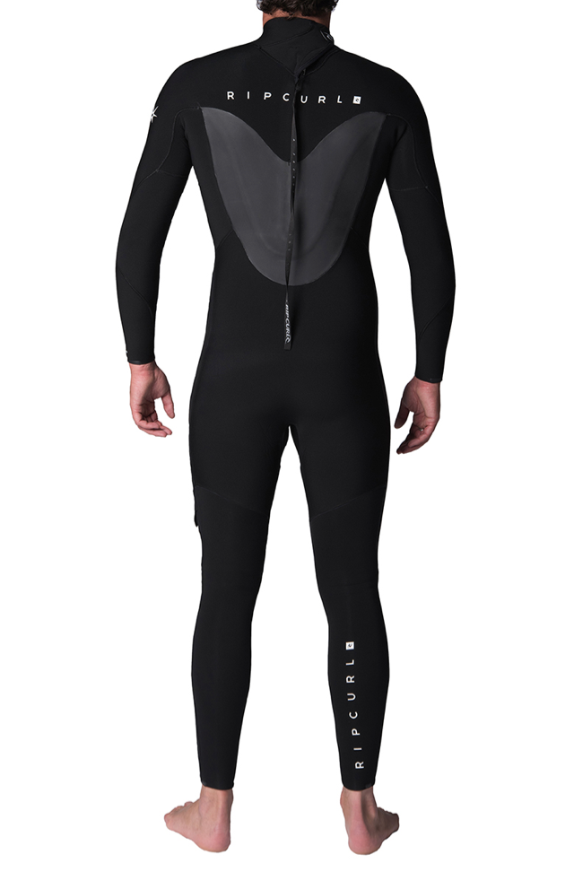 Rip Curl Flashbomb 5/3 Back Zip Steamer Wetsuit - Black-