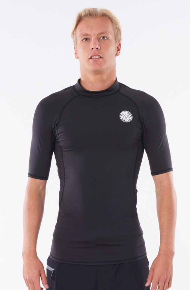 Rip Curl Mens Thermopro Short Sleeve Vest - Black