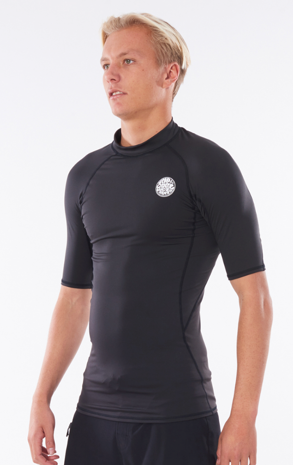 Rip Curl Mens Thermopro Short Sleeve Vest - Black