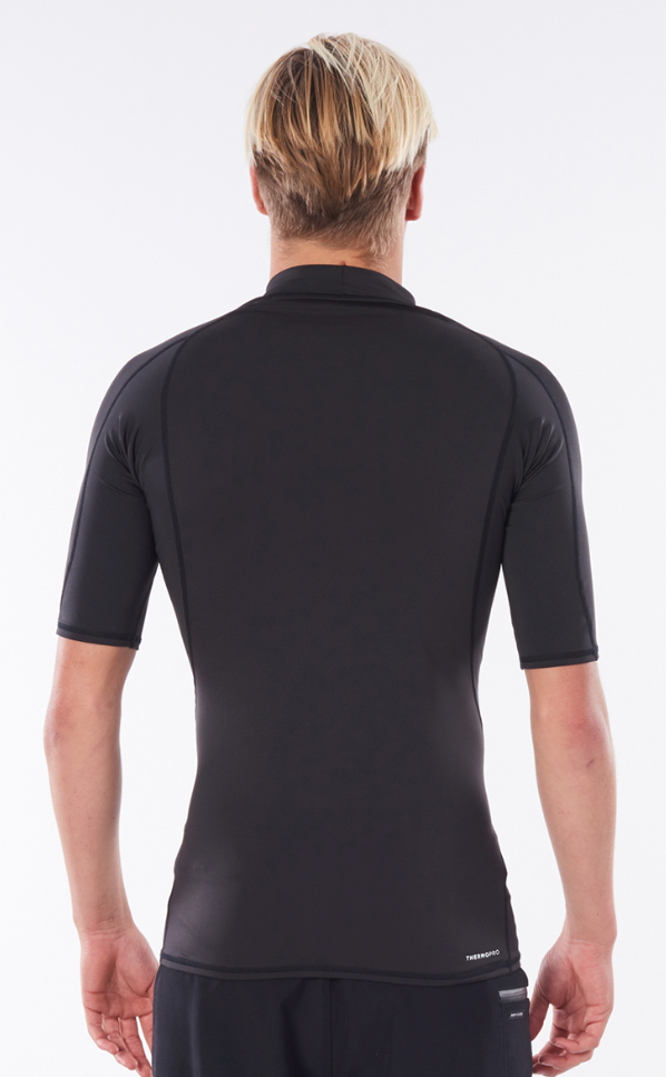Rip Curl Mens Thermopro Short Sleeve Vest - Black