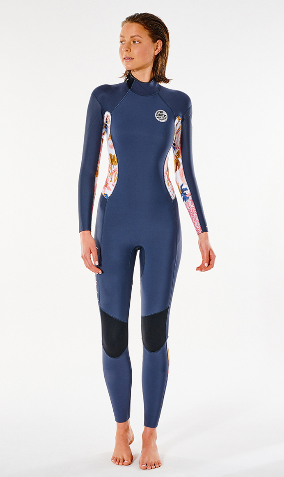 Ripcurl Womens Dawn Patrol 5/3 Back Zip Wetsuit - Slate Rose