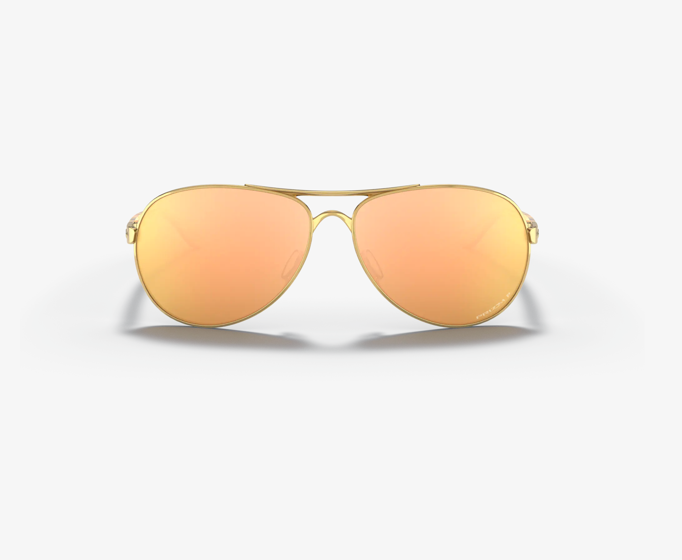Oakley Feedback Polished Gold W/ Prizm Rose Gold Polarized Sunglasses
