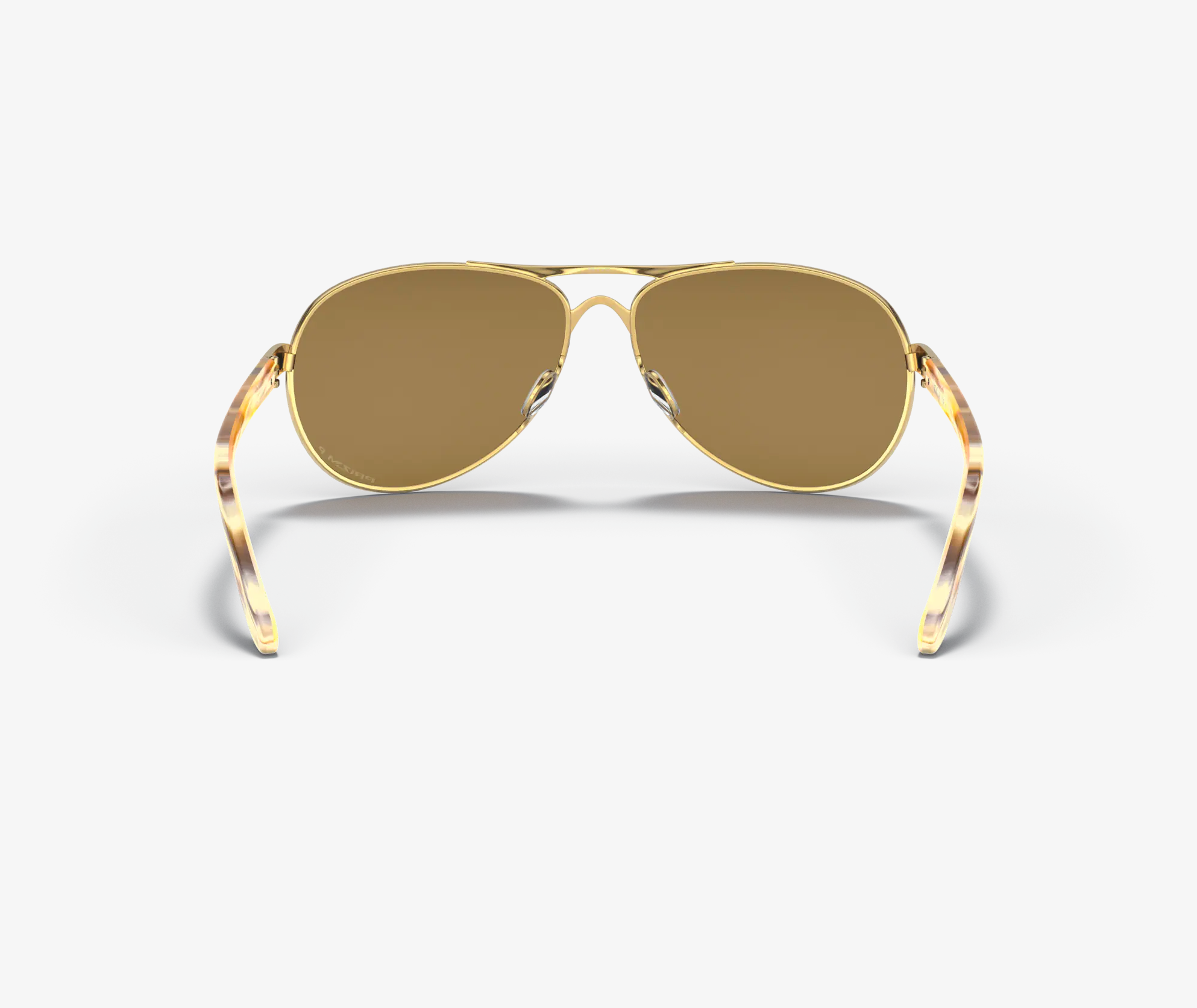 Oakley Feedback Polished Gold W/ Prizm Rose Gold Polarized Sunglasses