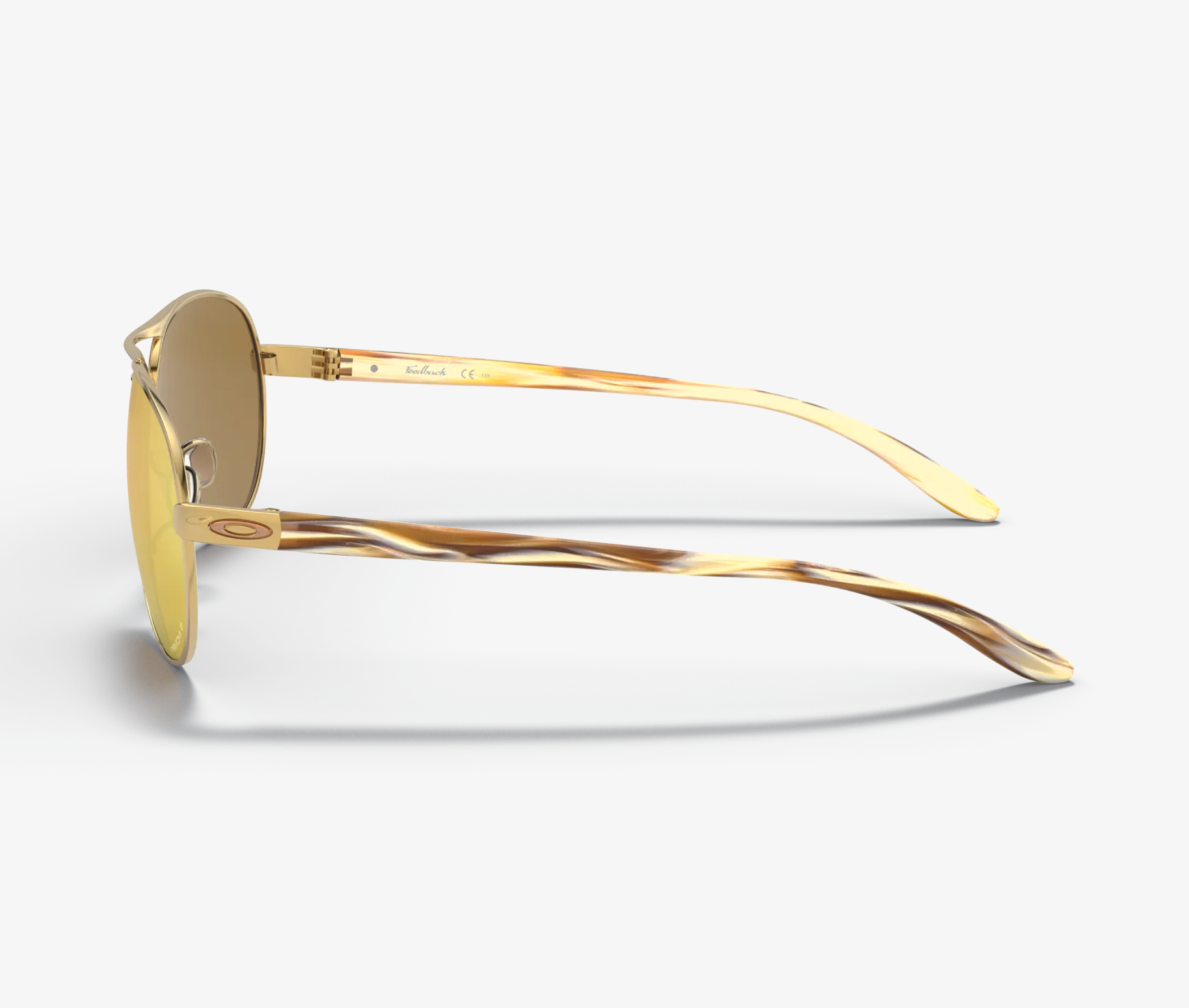Oakley Feedback Polished Gold W/ Prizm Rose Gold Polarized Sunglasses