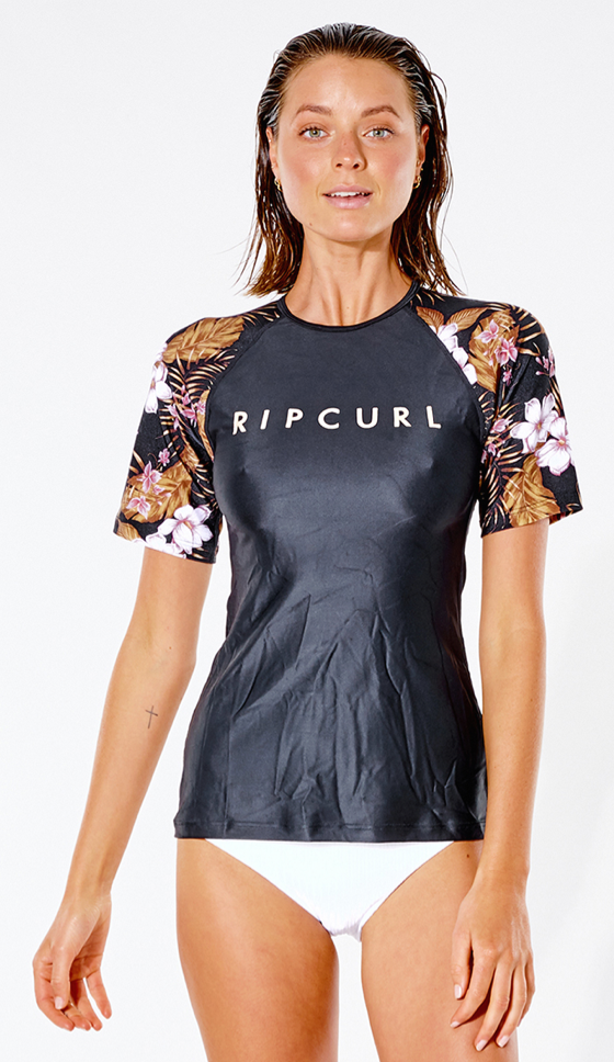 Rip Curl Playabella Relaxed Short Sleeve Top Rash Vest