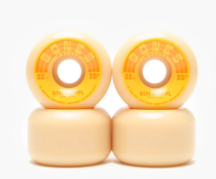 Bones Koppl Rollersurfer V6 Wide-Cut Stf 99A Skateboard Wheel - 56Mm