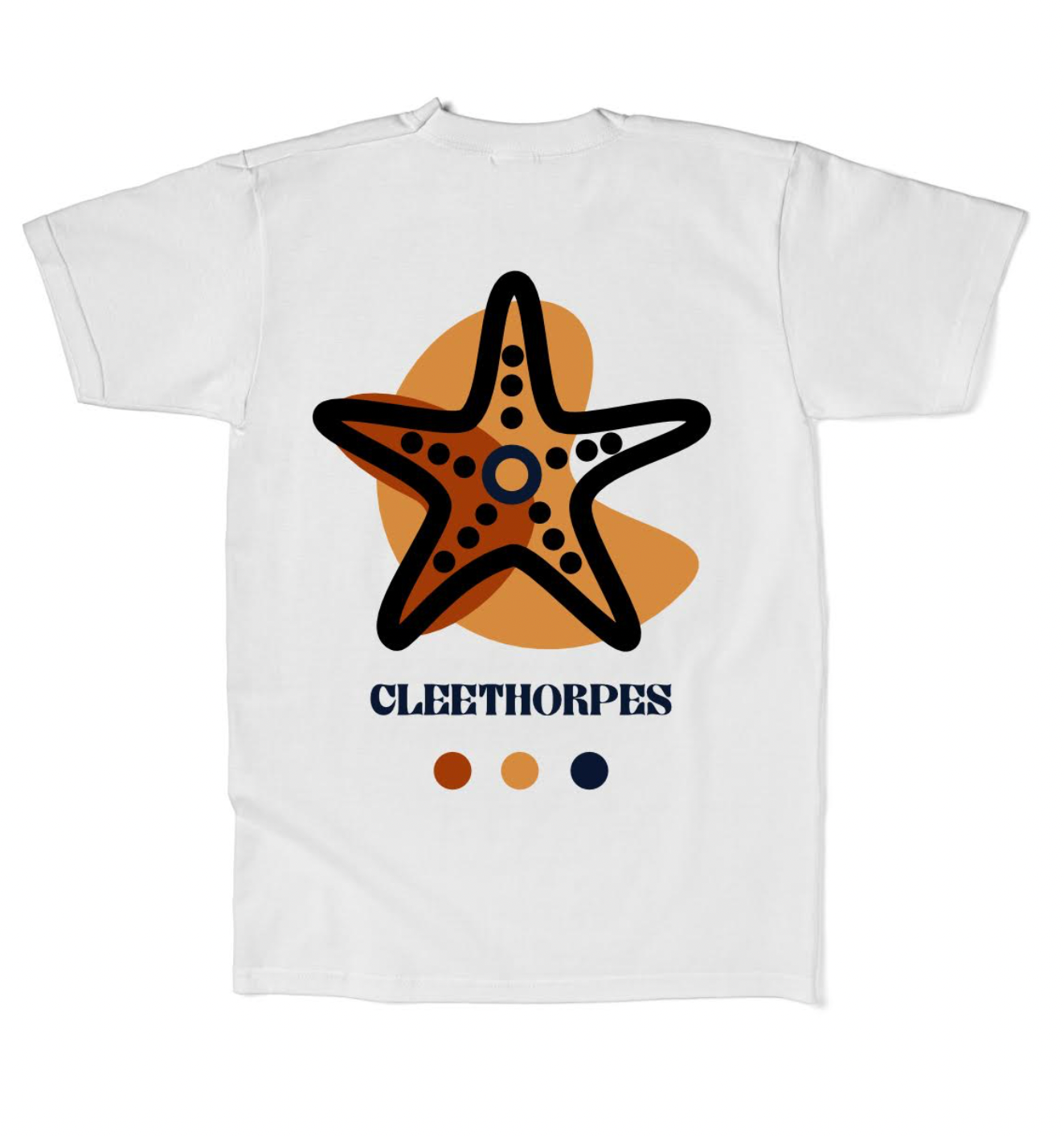 Kids Cleethorpes Starfish T-Shirt -White -