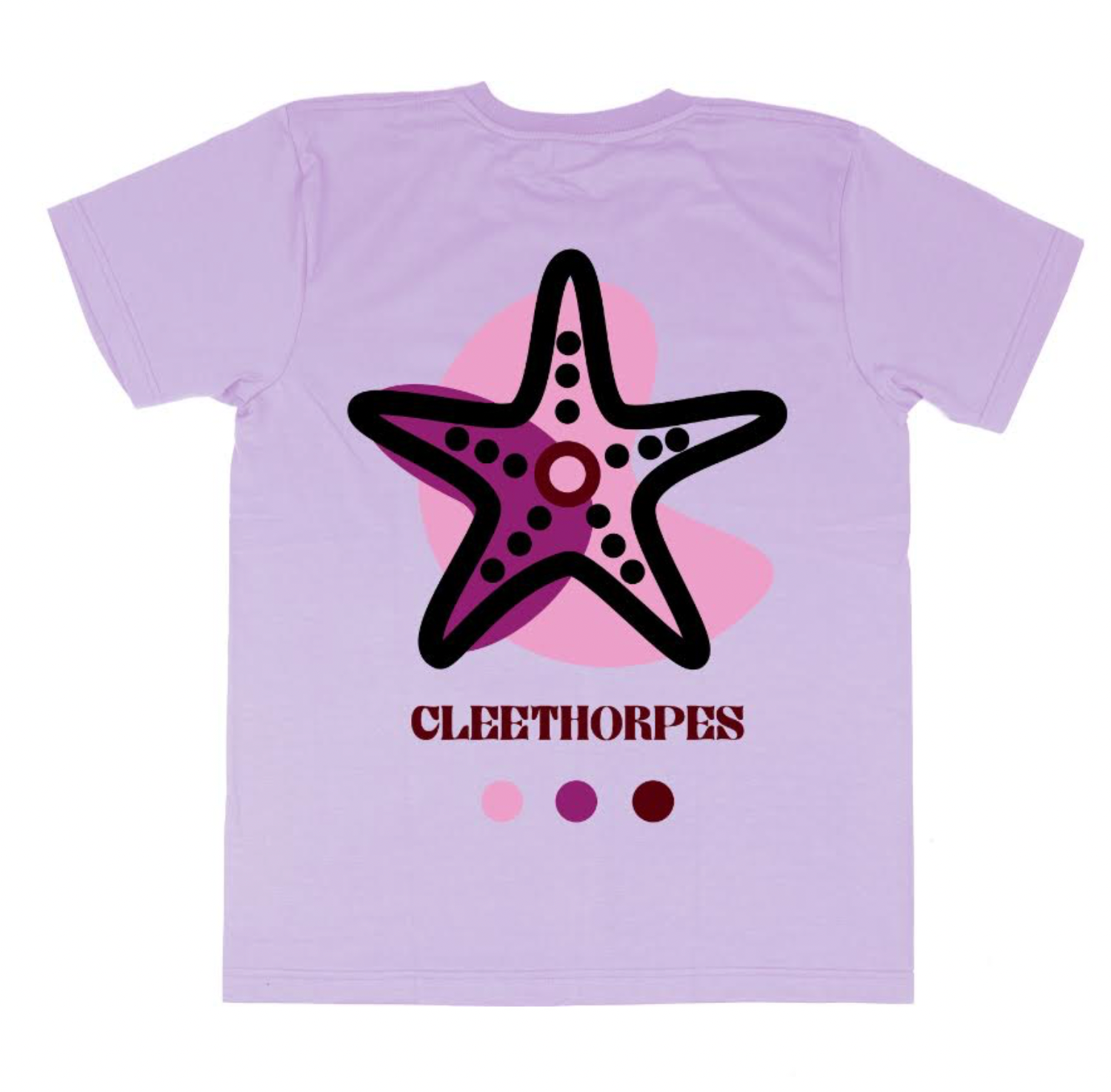 Cleethorpes Starfish T-Shirt - Lilac -