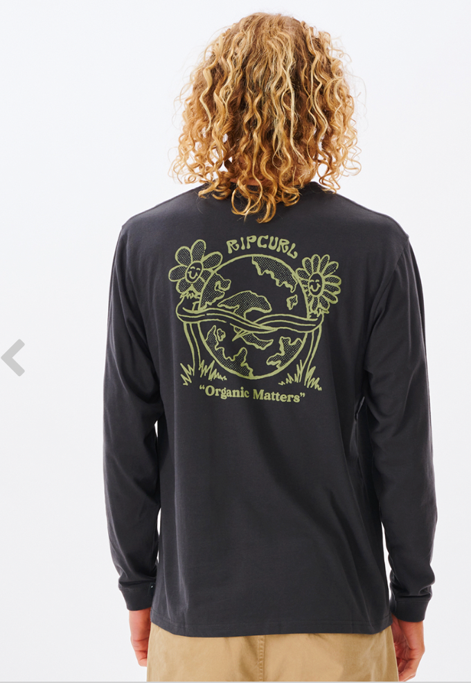 Rip Curl Salt Water Culture Organic Long Sleeve Tee- -