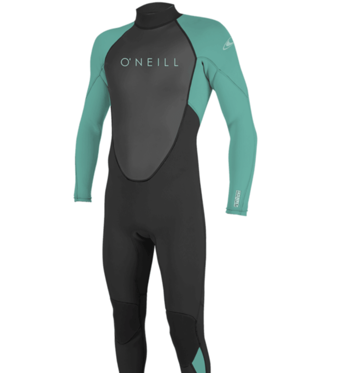 O'Neill Youth Reactor Wetsuit 3/2 Back Zip Full -5044 -Black/Lightaqua
