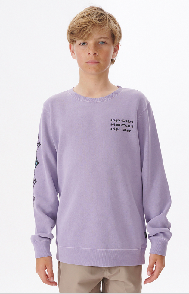 Rip Curl Cosmic Tides Logo Crew Boy