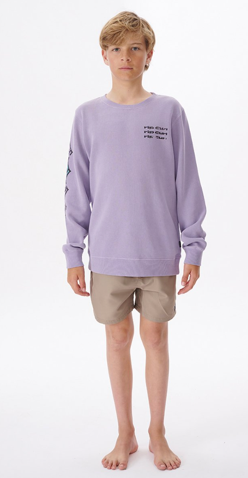 Rip Curl Cosmic Tides Logo Crew Boy