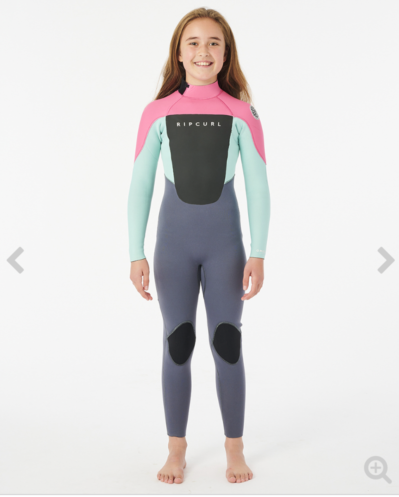 Rip Curl Girls Omega 5/3 Back Zip Wetsuit===CLEAR====