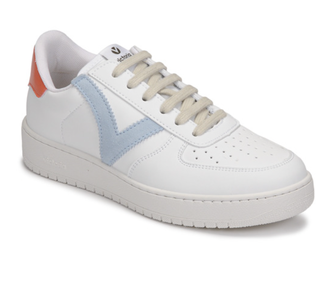 Victoria Celeste Ladies Trainers ... White / Blue / Orange ===SALE ===