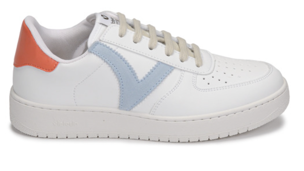Victoria Celeste Ladies Trainers ... White / Blue / Orange ===SALE ===