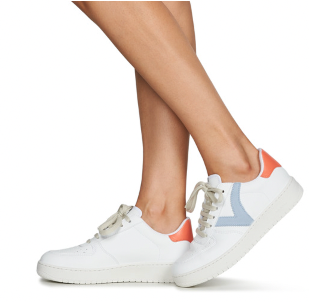 Victoria Celeste Ladies Trainers ... White / Blue / Orange ===SALE ===