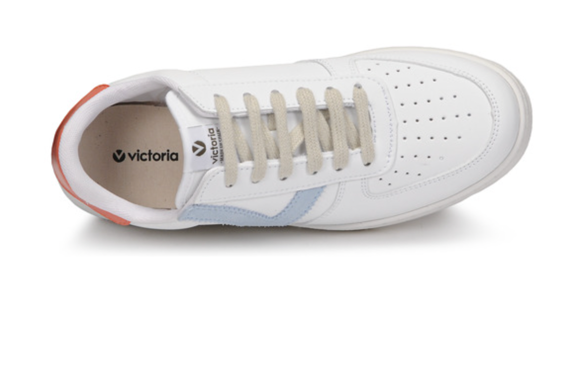 Victoria Celeste Ladies Trainers ... White / Blue / Orange ===SALE ===