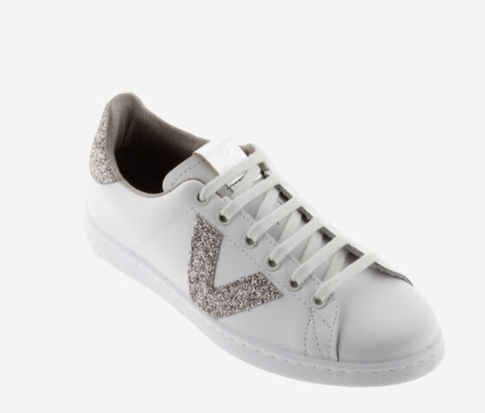 Victoria Tennis Leather & Glitter Swirls Trainers ===SALE====