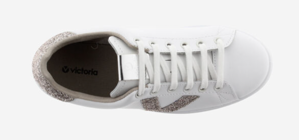 Victoria Tennis Leather & Glitter Swirls Trainers ===SALE====