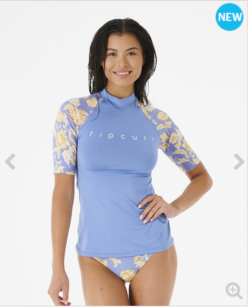 Rip Curl Oceans Together Short Sleeve Uv Top