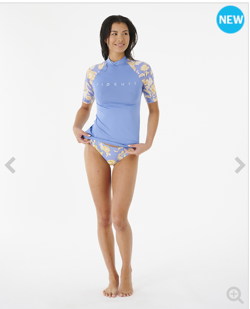 Rip Curl Oceans Together Short Sleeve Uv Top