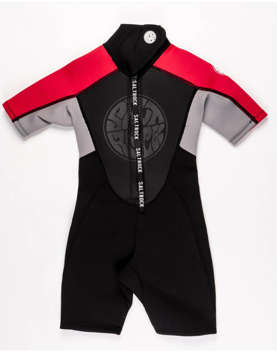 Saltrock Core - 3/2 Shortie Wetsuit - Red children
