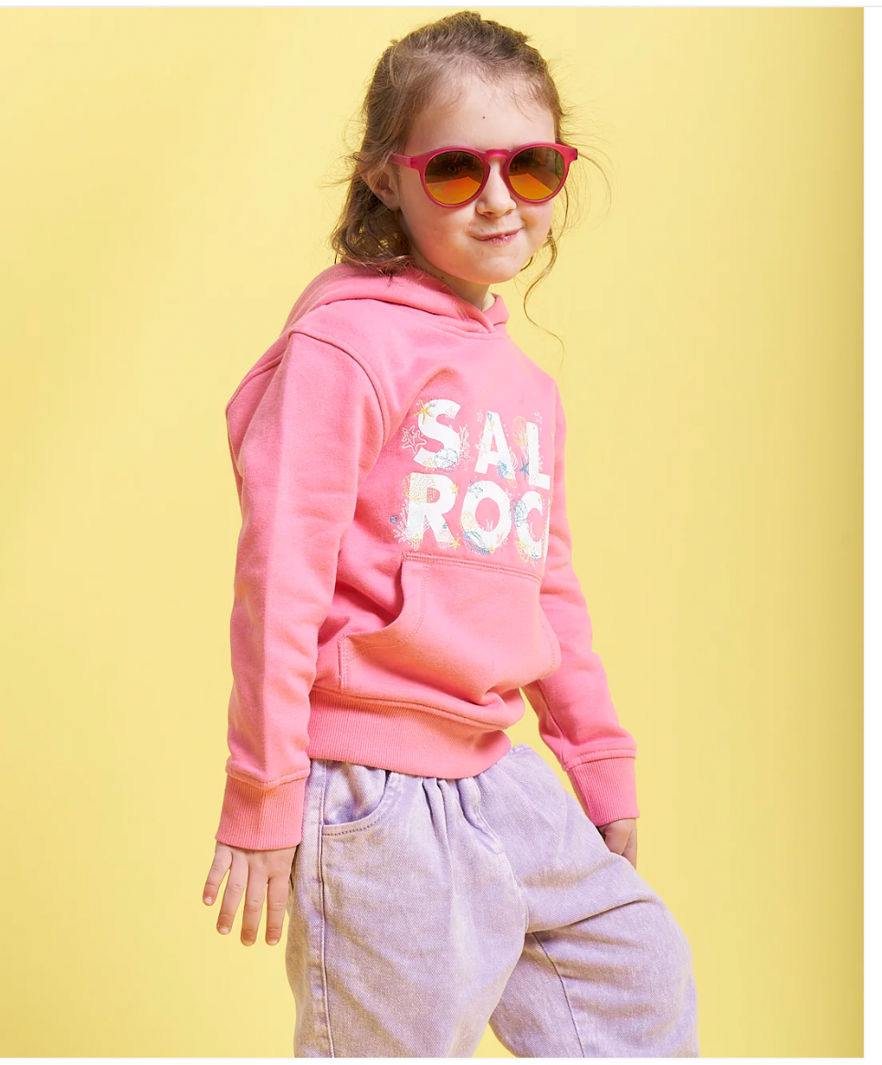 Saltrock Seabed - Kids Pop Hoodie - Pink